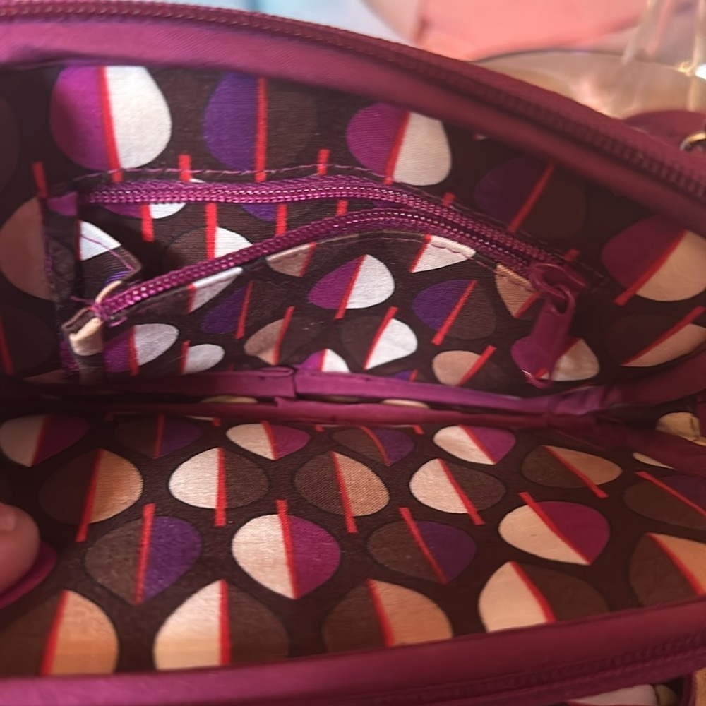 Vera Bradley NWOT Purple full Wallet Crossbody or Wristlet - Picture 10 of 10